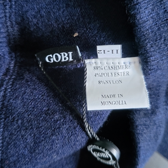 Gobi Navy Blue Cashmere Pants - Picture 5 of 6